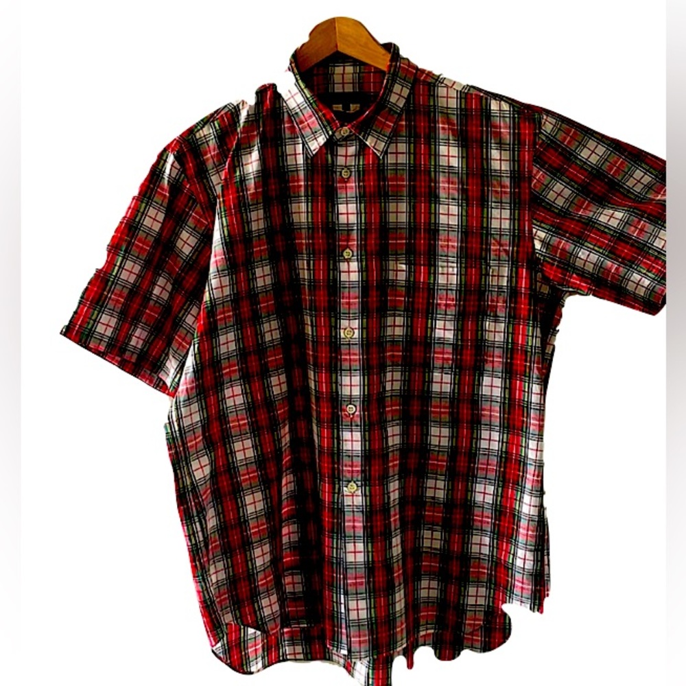 Comme Des Garçons Homme plus Large 100cotton made in Japan plaid men’s shirt